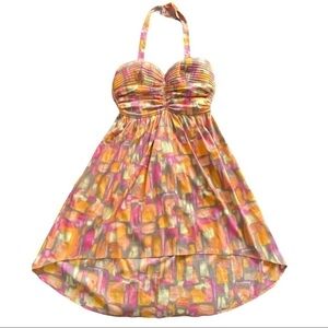 𝅺🍋band of Gypsies Halter Neck High Low Dress